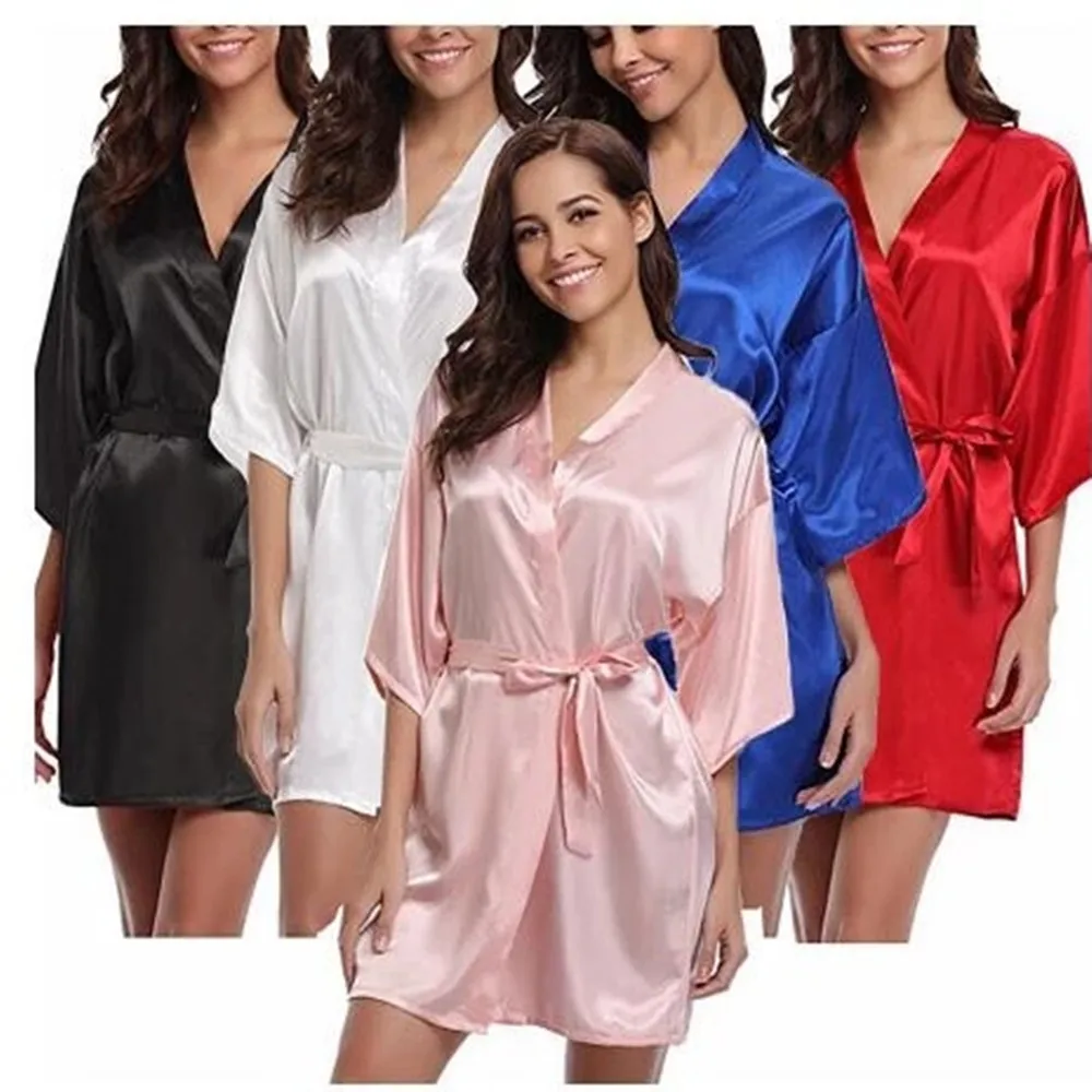 Women Ice Silk Pajamas Robes Sleepwear Nightgowns Lace Smooth Soft Comfortable Wedding Bride Bridesmaid Kimono Dressin Bathrobe
Women Ice Silk Pajamas Robes Sleepwear Nightgowns Lace Smooth Soft Comfortable Wedding Bride Bridesmaid Kimono Dressin Bathrobe