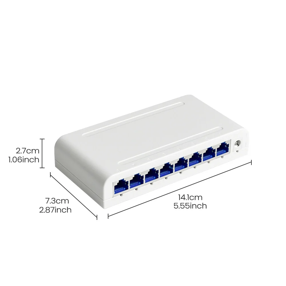 Sd4099214941b4f99963ffb4f01cbdfb5n 8 Port Gigabit Ethernet Switch10/100/1000Mbps Desktop Network Switch, Plug & Play, Auto MDI/MDIX, RJ45 LAN Hub for Home Office