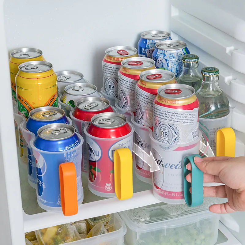 

Прозрачный холодильник для кухни, холодильник для хранения консервированных напитков, экономия пространства