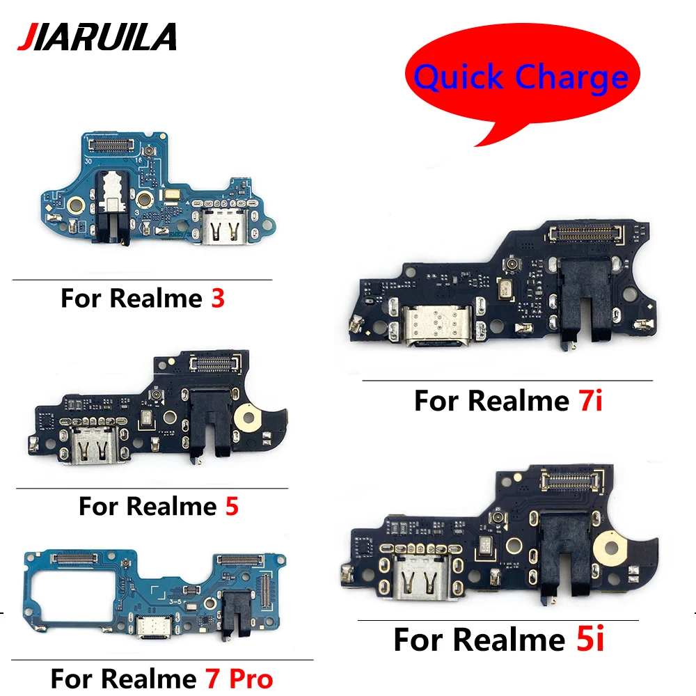 

USB Charging Charger Dock Port Board Flex Cable For Oppo Realme 7 6 6i 5 5i 3 Pro C11 C20 C25 Charge Board Connector Flex Cable