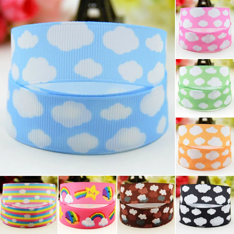 22mm 25mm 38mm 75mm Clouds Cartoon printed Grosgrain Ribbon party decoration 10 Yards satin ribbons
22mm 25mm 38mm 75mm Clouds Cartoon printed Grosgrain Ribbon party decoration 10 Yards satin ribbons