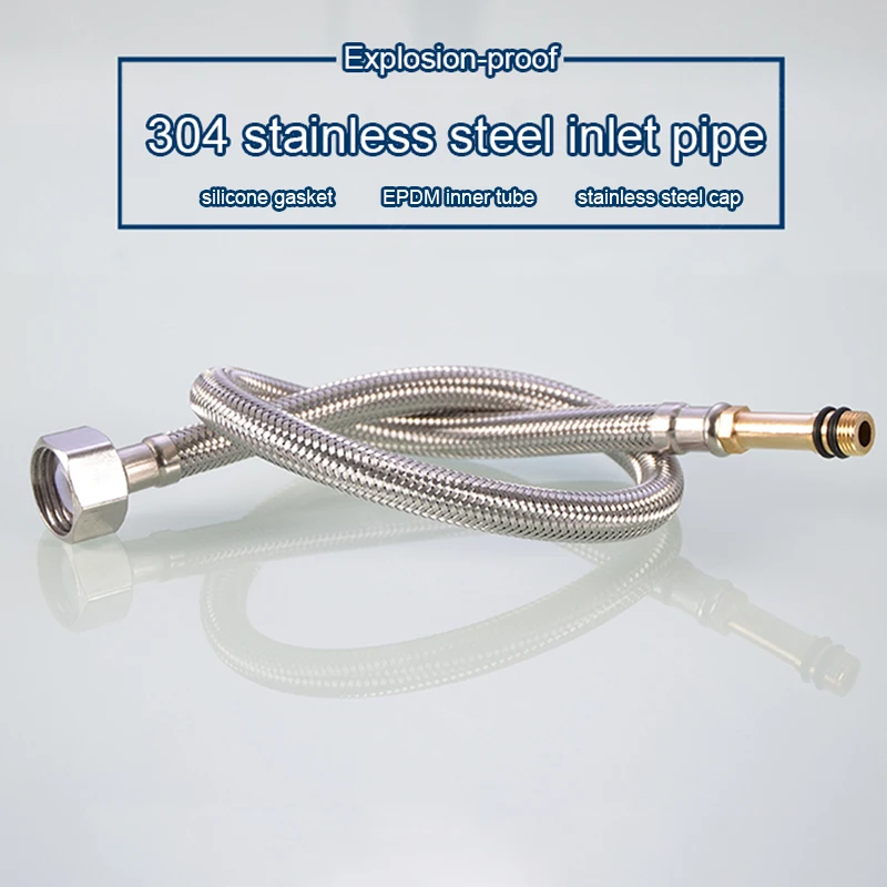 304 Stainless Steel Hose Shower Faucet Inlet Pipe Tip Hose Upper Water Pipe Kitchen Bathroom Accessorie High Quality Faucet Hose
304 Stainless Steel Hose Shower Faucet Inlet Pipe Tip Hose Upper Water Pipe Kitchen Bathroom Accessorie High Quality Faucet Hose