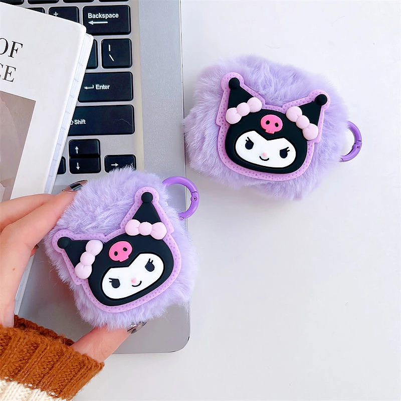 New Kuromi Kawaii Plush Earphone Case for Airpods 1 2 3 Pro2 Anime My Melody Cinnamon Soft Winter Protective Shell Gifts Toys 
New Kuromi Kawaii Plush Earphone Case for Airpods 1 2 3 Pro2 Anime My Melody Cinnamon Soft Winter Protective Shell Gifts Toys