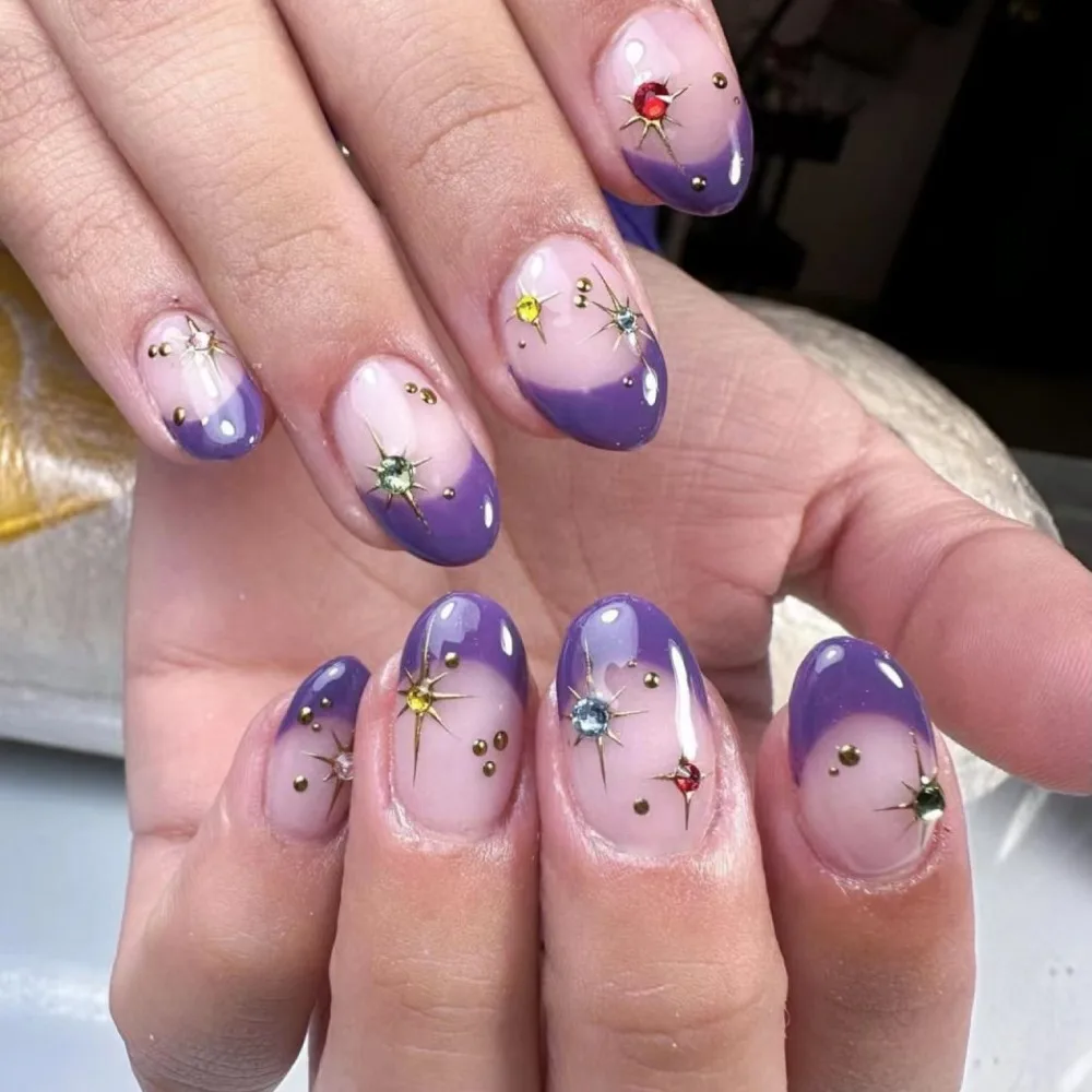 24pcs Short Almond False Nails French Gold Foil Press on Nails Fake Nials DIY Manicure Detachable Nail Tips
24pcs Short Almond False Nails French Gold Foil Press on Nails Fake Nials DIY Manicure Detachable Nail Tips