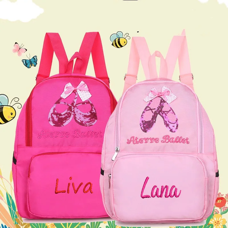Embroidery Bag Personalized Kids Dance Backpack for Girls Ballerina Pink Duffel for Ballet Class Crossbody Ballet Shoulder Bags
Embroidery Bag Personalized Kids Dance Backpack for Girls Ballerina Pink Duffel for Ballet Class Crossbody Ballet Shoulder Bags