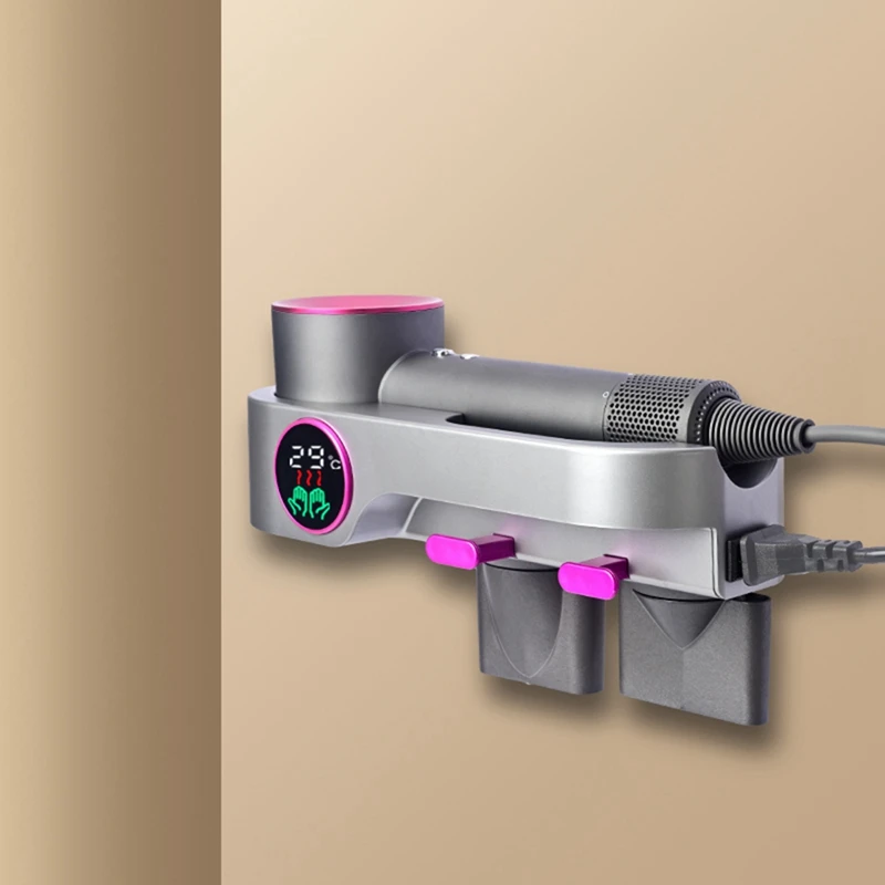 Держатель для фена Dyson, с функцией сушки, без перфорации, полка для хранения фена с термометром, простая в использовании
Держатель для фена Dyson, с функцией сушки, без перфорации, полка для хранения фена с термометром, простая в использовании