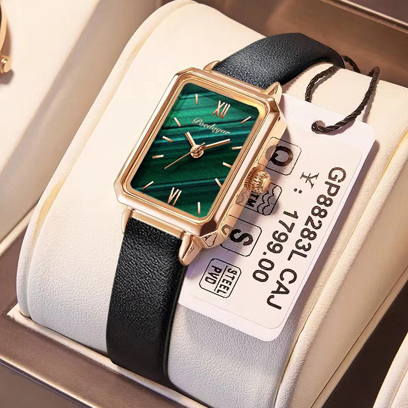 Sdotter Women Watches Fashion Green Square Leather Quartz Watch Top Brand Luxury Waterproof Ladies Wristwatch Girlfriend Gift
Sdotter Women Watches Fashion Green Square Leather Quartz Watch Top Brand Luxury Waterproof Ladies Wristwatch Girlfriend Gift