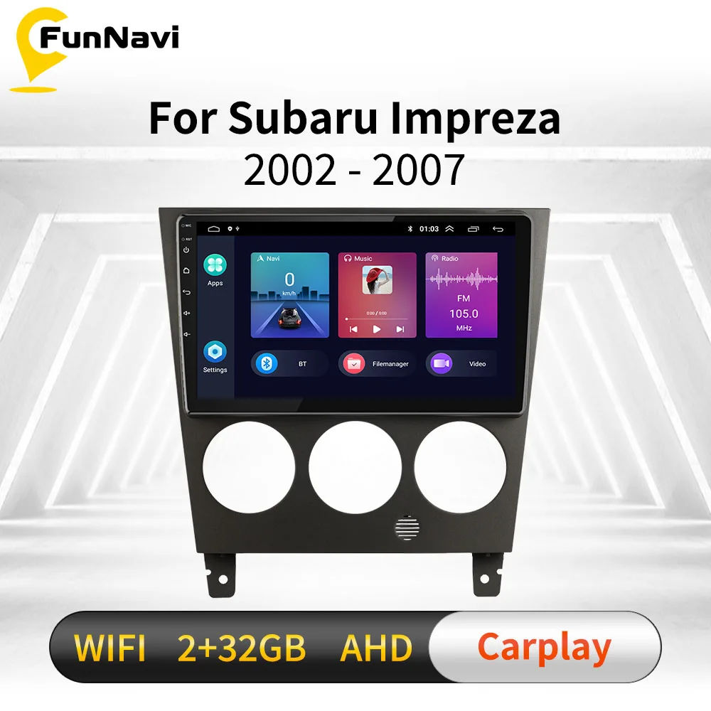 For Subaru Impreza GD GG 2002 - 2007 2 Din Car Radio Multimedia Video Player Navigation GPS Android Head Unit With Frame
For Subaru Impreza GD GG 2002 - 2007 2 Din Car Radio Multimedia Video Player Navigation GPS Android Head Unit With Frame