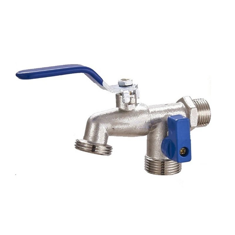 1PC Double Head Water Faucet 1/2'' 3/4'' Water Splitter Connector Coupling Adapter Valve Switch Garden Hose Irrigation Tap Joint
1PC Double Head Water Faucet 1/2'' 3/4'' Water Splitter Connector Coupling Adapter Valve Switch Garden Hose Irrigation Tap Joint