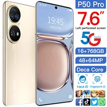 Smartphone P50 Pro Global Version 16GB RAM 768GB ROM 7.6 Inch Perforated HD Screen Smart Phone Android 11 Unlocked Mobile Phone Smartphone P50 Pro Global Version 16GB RAM 768GB ROM 7.6 Inch Perforated HD Screen Smart Phone Android 11 Unlocked Mobile Phone