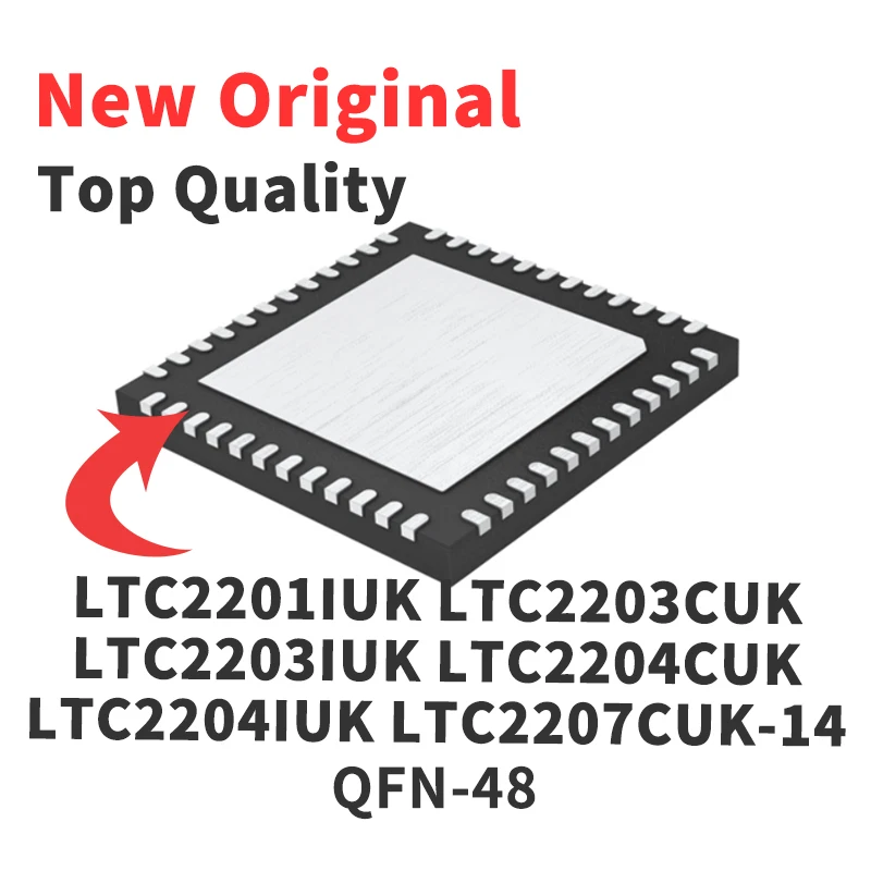 1 шт., LTC2201IUK LTC2203CUK LTC2203IUK LTC2204CUK LTC2204IUK LTC2207CUK-14 LTC2207IUK-14 LTC2345HUK-16цветов QFN-48
1 шт., LTC2201IUK LTC2203CUK LTC2203IUK LTC2204CUK LTC2204IUK LTC2207CUK-14 LTC2207IUK-14 LTC2345HUK-16цветов QFN-48