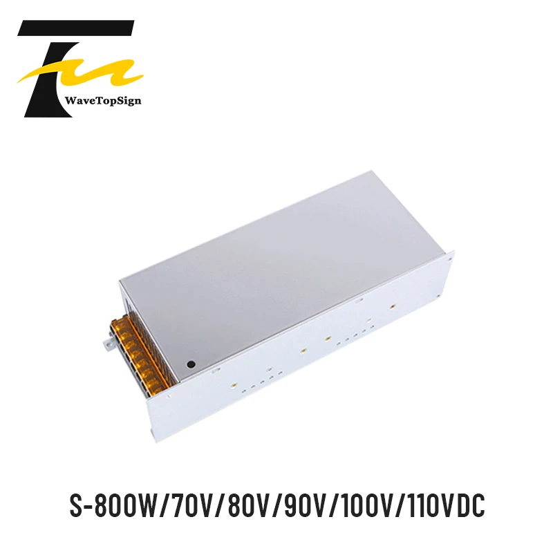 WaveTopSign S-800W DC Regulated Voltage Adjustable High Power Switch Power Supply Output VDC 70V 80V 90V 100V 110V Input AC220V
WaveTopSign S-800W DC Regulated Voltage Adjustable High Power Switch Power Supply Output VDC 70V 80V 90V 100V 110V Input AC220V