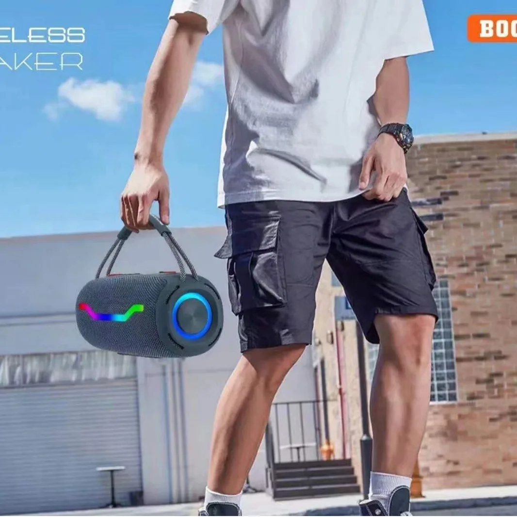 

BOOMBOX HiFi sound quality wireless Bluetooth speaker outdoor portable 3D surround music center waterproof subwoofer reverb