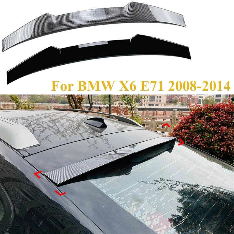 

Glossy Rear Trunk top Spoiler Wing ABS Tail Trunk Lip Body Kit tIL Lip Spoilers For BMW X6 E71 2008-2014 Trunk roof Spoiler