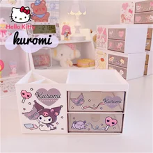 Hello Kitty Kuromi Storage Box Girl Desktop Double Drawers Organize Stationery and Sundries Student Dormitory Pencil Storage Box 
Hello Kitty Kuromi Storage Box Girl Desktop Double Drawers Organize Stationery and Sundries Student Dormitory Pencil Storage Box