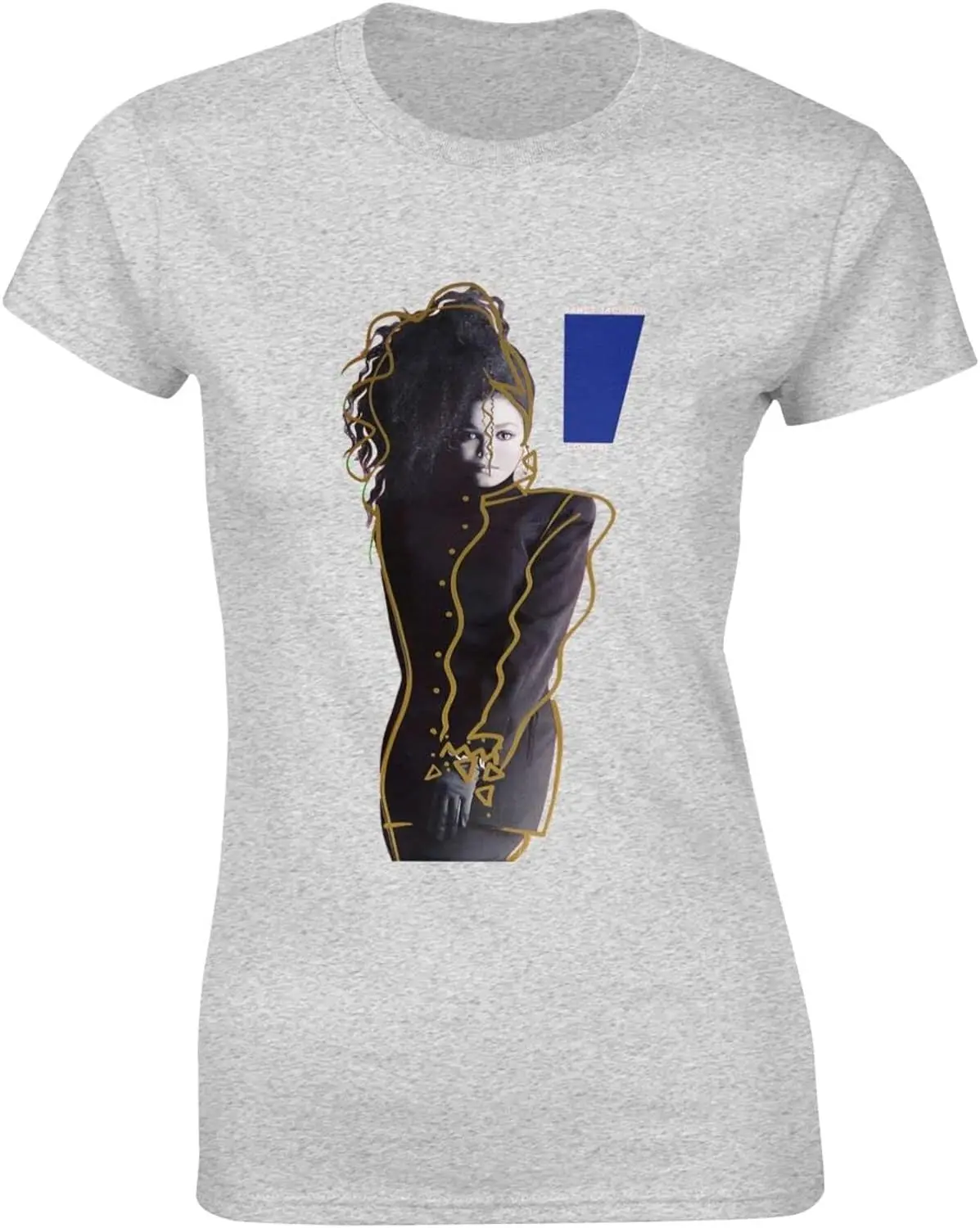 Женская Классическая хлопковая рубашка Janet Music Jackson, повседневный топ с круглым вырезом и коротким рукавом, черная футболка
Женская Классическая хлопковая рубашка Janet Music Jackson, повседневный топ с круглым вырезом и коротким рукавом, черная футболка
