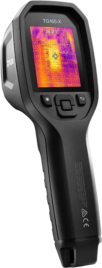 FLIR TG165-X Thermal Imaging Camera with Bullseye Laser: Commercial Grade Infrared Camera for Building Inspection
FLIR TG165-X Thermal Imaging Camera with Bullseye Laser: Commercial Grade Infrared Camera for Building Inspection