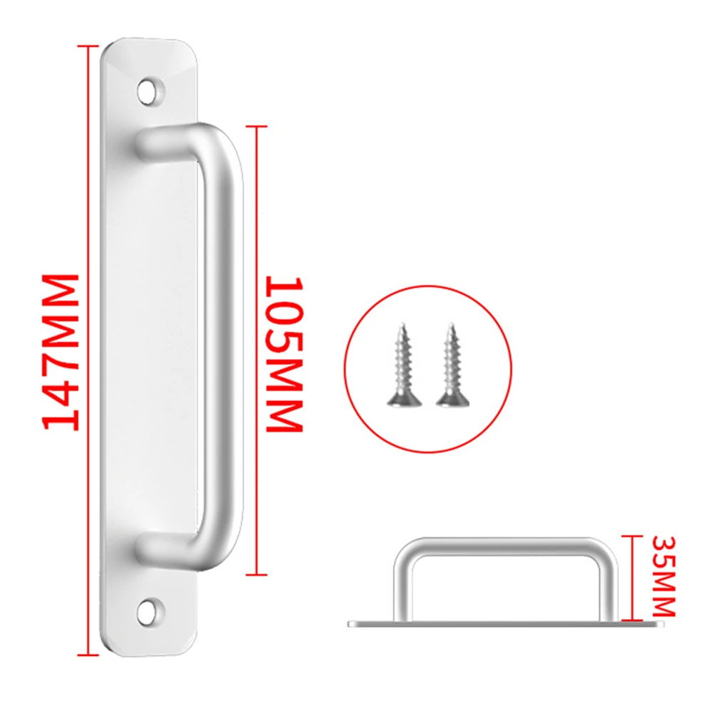 Accessories Door Handle 1PCS Aluminum Alloy For Barn For Kitchen Furniture For Sliding Hardware Handle No Punching
Accessories Door Handle 1PCS Aluminum Alloy For Barn For Kitchen Furniture For Sliding Hardware Handle No Punching