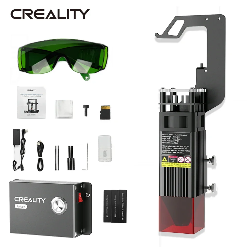 

Creality 3D Printer Parts Lossless Upgrade Laser Engraving Module Kit 10W 5W 0.06mm for Ender 3 / Neo / S1 Series CR-10 Series