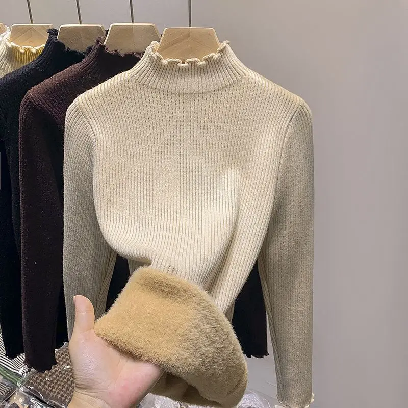 Basic Slimming Soft Solid Color Turtleneck Sweater Pullover Women Casual Long Sleeve Chic Bottom Sweater Female Jumpers Top G241
Basic Slimming Soft Solid Color Turtleneck Sweater Pullover Women Casual Long Sleeve Chic Bottom Sweater Female Jumpers Top G241