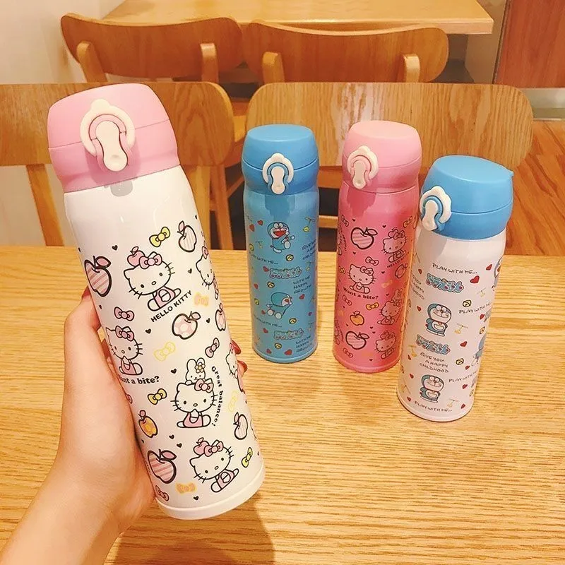 350/500 мл Hello Kitty для детей, Изолированная бутылка для воды, новый детский термос, розовая мультяшная термобутылка из нержавеющей стали, праздничный подарок
350/500 мл Hello Kitty для детей, Изолированная бутылка для воды, новый детский термос, розовая мультяшная термобутылка из нержавеющей стали, праздничный подарок