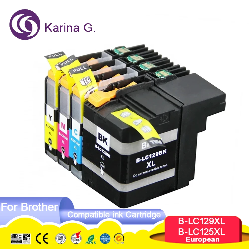 

LC129XL LC125XL LC125 LC129 Premium Color Compatible Printer Ink Cartridge For Brother MFC-J6520DW/J6720DW/J6920DW Printer