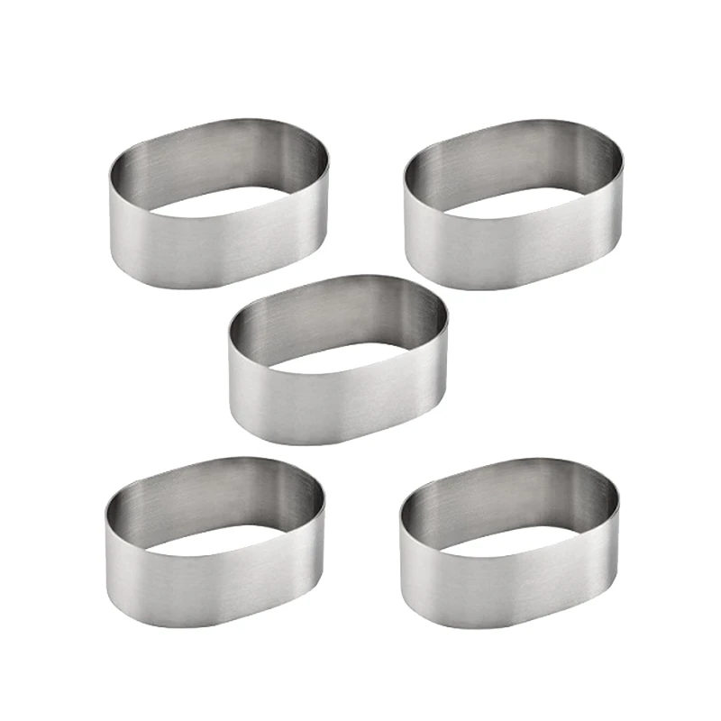 Quality 5Pcs Oval Semi-Cooked Cheese Mousse Aluminum Mold Cheese Cake Mold Cake Tool DIY Cake Mould Baking Accessories
Quality 5Pcs Oval Semi-Cooked Cheese Mousse Aluminum Mold Cheese Cake Mold Cake Tool DIY Cake Mould Baking Accessories