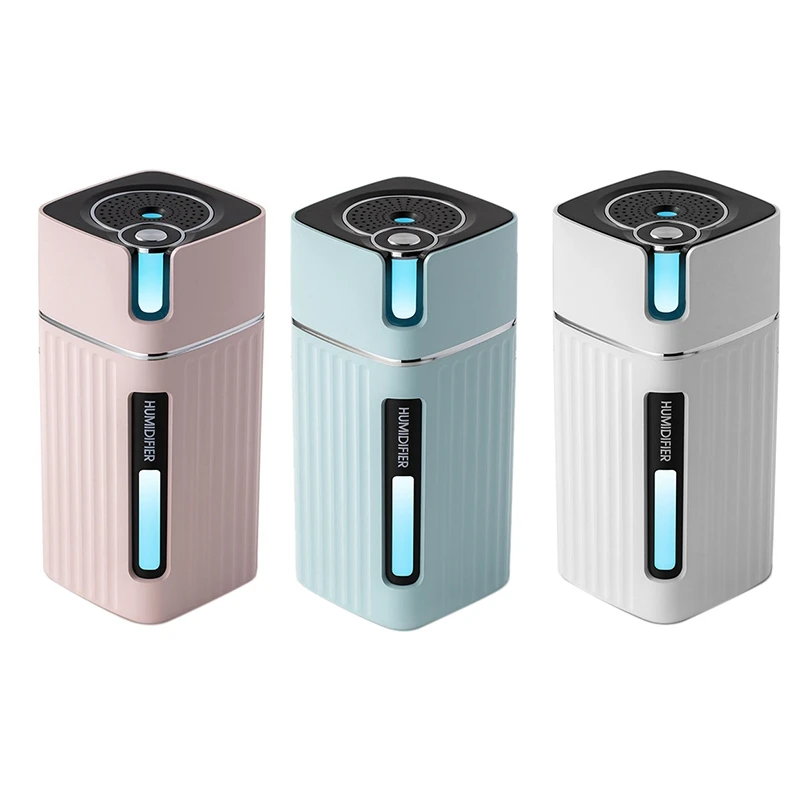 

300Ml Air Humidifier Cool Mist Aroma Diffuser With Color LED Light For Office Car Umidificador Mist Maker Fogger