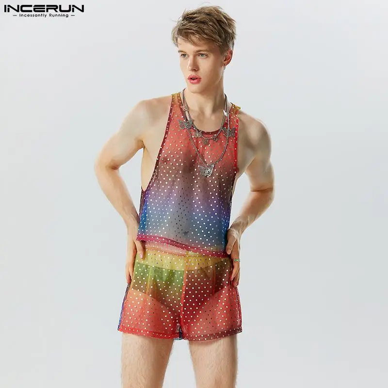 2023 Men Sets Tie Dye Gradient Sequin Sleeveless Tank Tops & Shorts 2PCS Transparent Streetwear Vacation Men Suits INCERUN S-5XL
2023 Men Sets Tie Dye Gradient Sequin Sleeveless Tank Tops & Shorts 2PCS Transparent Streetwear Vacation Men Suits INCERUN S-5XL