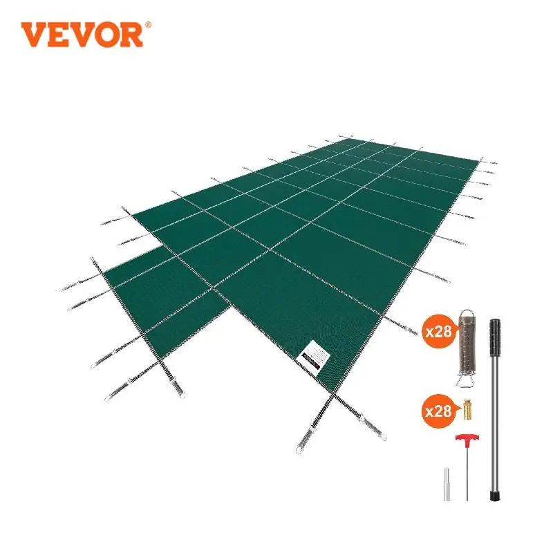 VEVOR Pool Safety Cover Fits 16x32ft Rectangle Inground Pools Safety Pool Cover 4x10ft Center End Step Mesh Solid Pool Cover
VEVOR Pool Safety Cover Fits 16x32ft Rectangle Inground Pools Safety Pool Cover 4x10ft Center End Step Mesh Solid Pool Cover