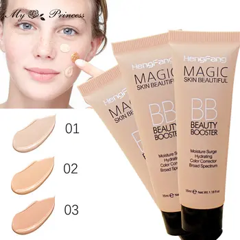 New Brighten Base Makeup Kit Sun Block Long Lasting Waterproof Face Whitening Brand Foundation Hengfang BB Cream