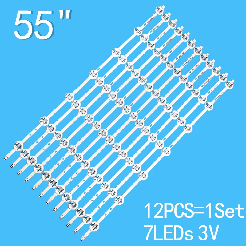12pcs For TX-55CR430B TX-55CR430E 55UT3EC320S-T 55CA9550 LTA550FW01 SVS550AA3_ REV9_ 7LED_ 140127 SVS550AB5_ REV7_ 7COB_ 140
12pcs For TX-55CR430B TX-55CR430E 55UT3EC320S-T 55CA9550 LTA550FW01 SVS550AA3_ REV9_ 7LED_ 140127 SVS550AB5_ REV7_ 7COB_ 140