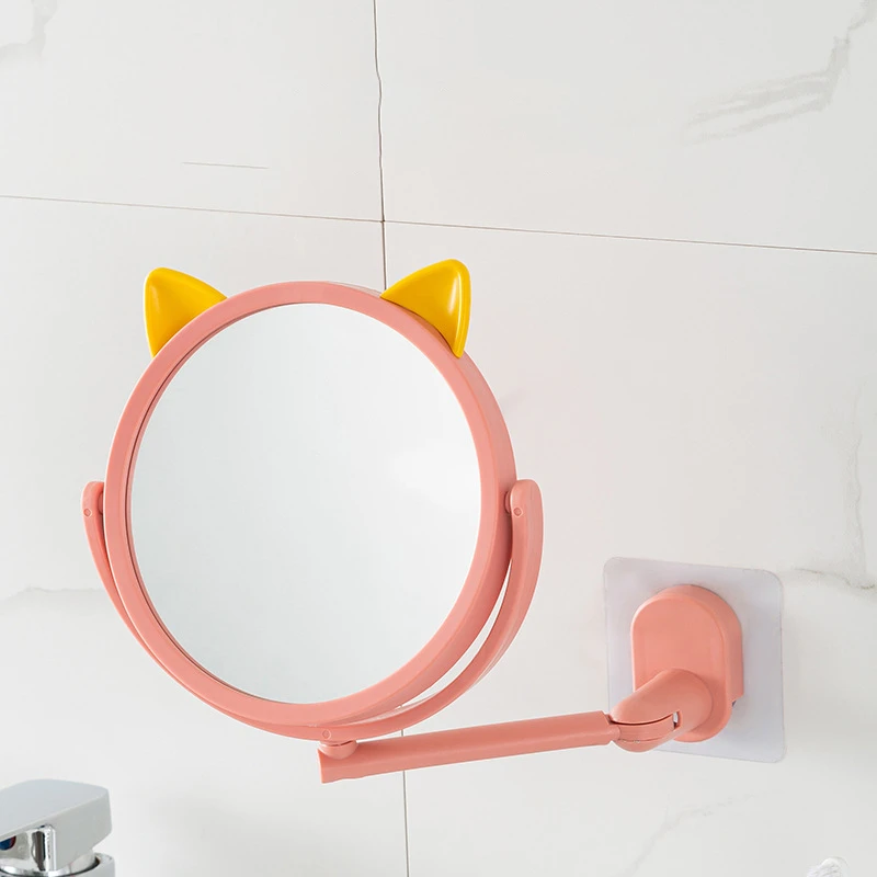 Generic Fold Vanity Mirror Flexible Rotating Make Up Bathroom Wall