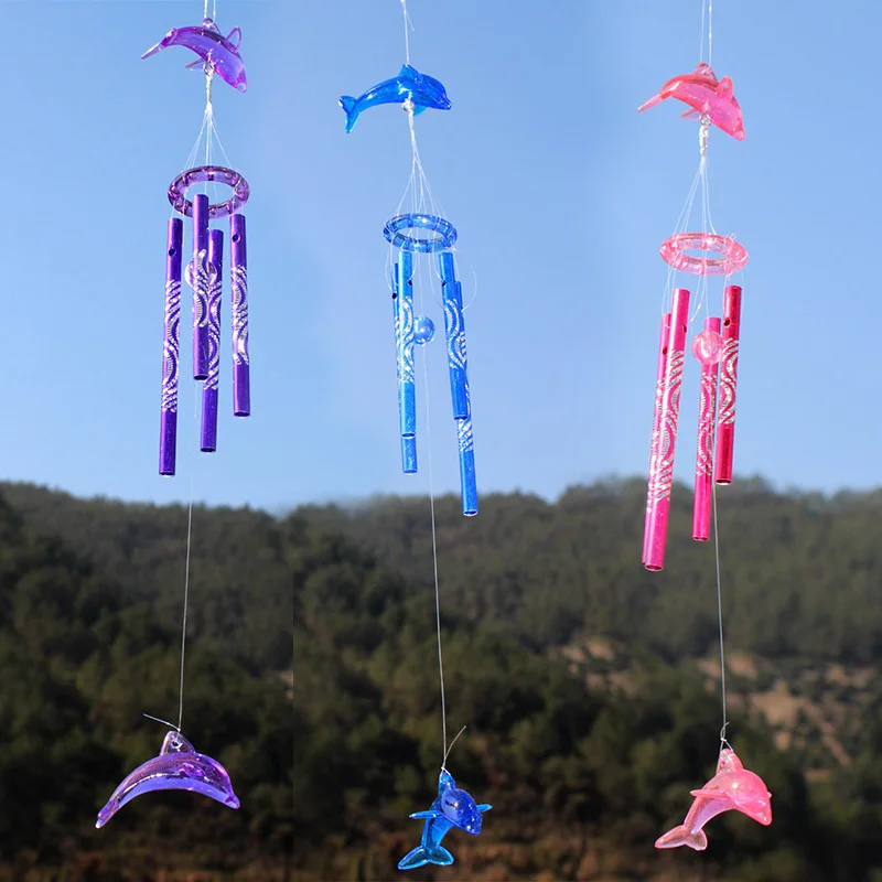 Creative Metal Tube Dolphin Wind Chime Home Garden Ornament Pendant Decoration *Can Be Used As Home Essential Decoration
Creative Metal Tube Dolphin Wind Chime Home Garden Ornament Pendant Decoration *Can Be Used As Home Essential Decoration