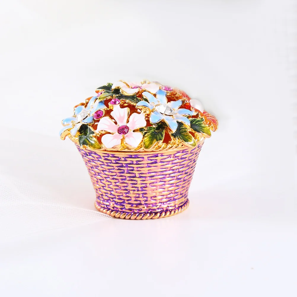 Tabletop Potted Flower Shaped Jewelry Box Vanity Enameled Trinket Box Ring Storage Box
Tabletop Potted Flower Shaped Jewelry Box Vanity Enameled Trinket Box Ring Storage Box