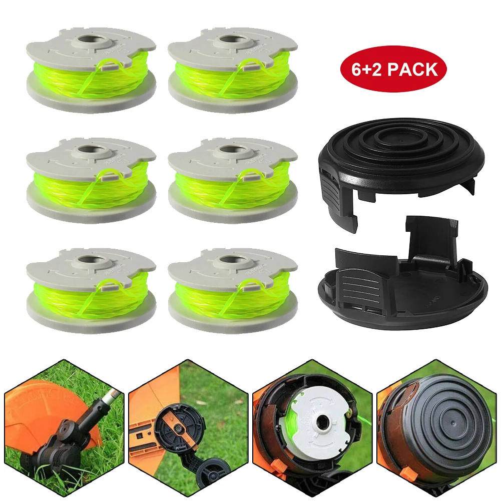 6 Pcs Spool And 2Caps For WORX WA0014 WG168 WG184 WG190 WG191 Etc String Trimmer Part Replacement Garden Moving Tools
6 Pcs Spool And 2Caps For WORX WA0014 WG168 WG184 WG190 WG191 Etc String Trimmer Part Replacement Garden Moving Tools
