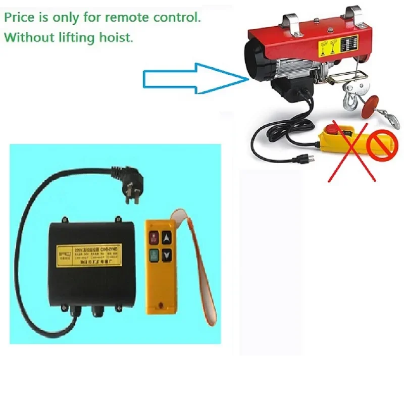 AC220V-240V 1-phase wireless industrial remote control for PA200-PA1200 series mini electric hoist household small crane winch
AC220V-240V 1-phase wireless industrial remote control for PA200-PA1200 series mini electric hoist household small crane winch