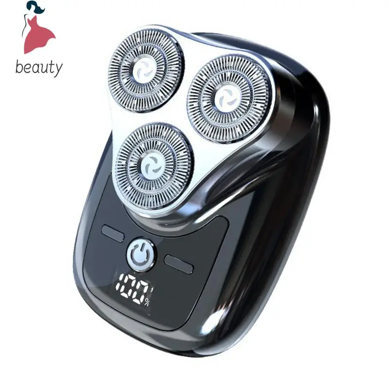 Three Blade Head Electric Shaver With Digital Display USB Charging Male Shaving Trimmer Detachable Blade Washable Mini Razor
Three Blade Head Electric Shaver With Digital Display USB Charging Male Shaving Trimmer Detachable Blade Washable Mini Razor