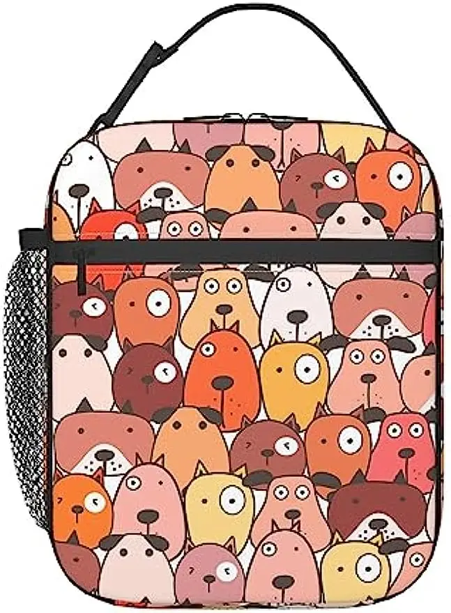 Cute Dog Lunch Bag,Reusable Lunch Box Waterproof Picnic Pouch Insulated Durable Lunch Tote Bag for Outdoor Travel
Cute Dog Lunch Bag,Reusable Lunch Box Waterproof Picnic Pouch Insulated Durable Lunch Tote Bag for Outdoor Travel