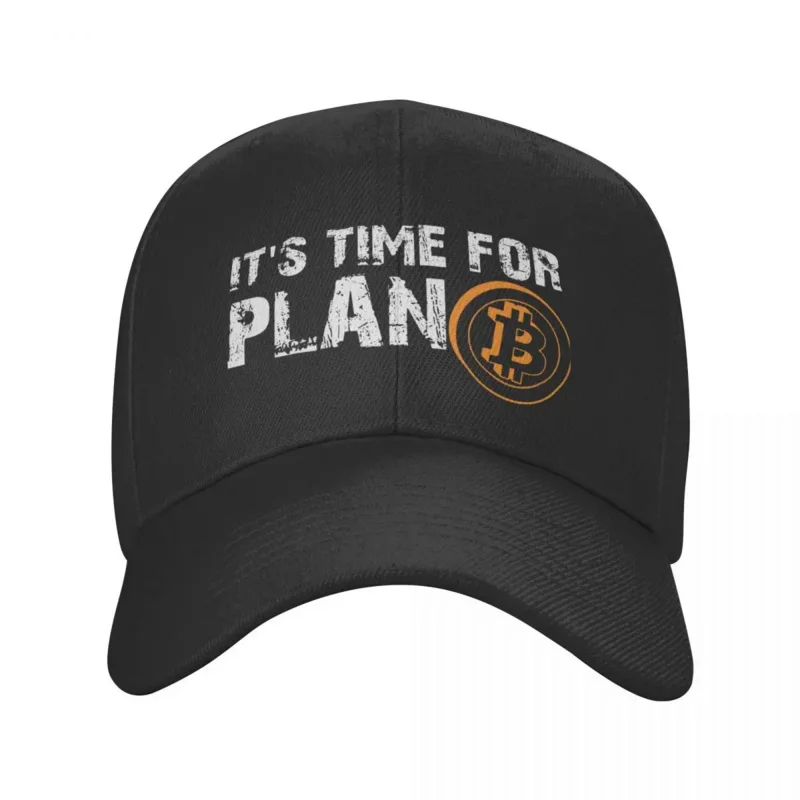 

It's Time For Plan Bitcoin Baseball Cap Adjustable Adult Blockchain BTC Crypto Currency Dad Hat Outdoor Snapback Caps