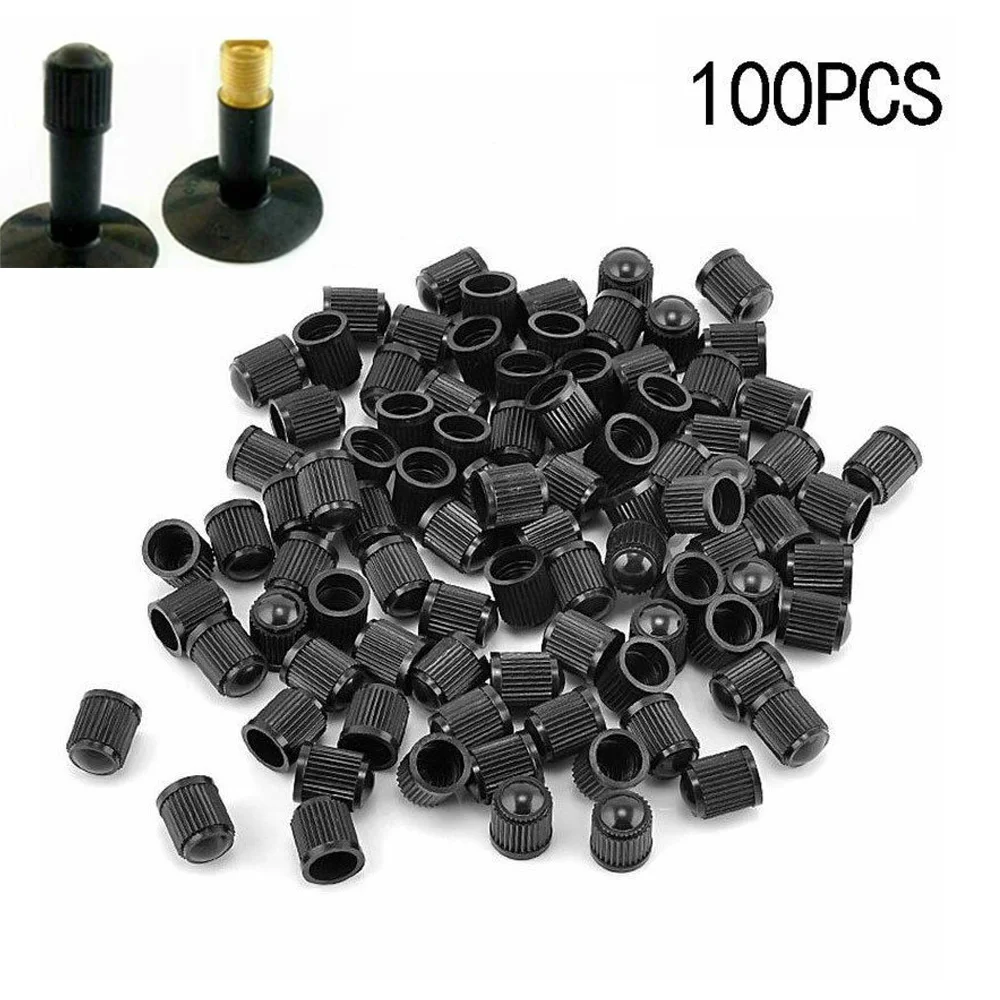 100pcs Black Tire Valve Cap For Cars Trucks Bicycles Motorcycles Car Decoration Accessories Car Tire Wheel Air Valve Cap
100pcs Black Tire Valve Cap For Cars Trucks Bicycles Motorcycles Car Decoration Accessories Car Tire Wheel Air Valve Cap