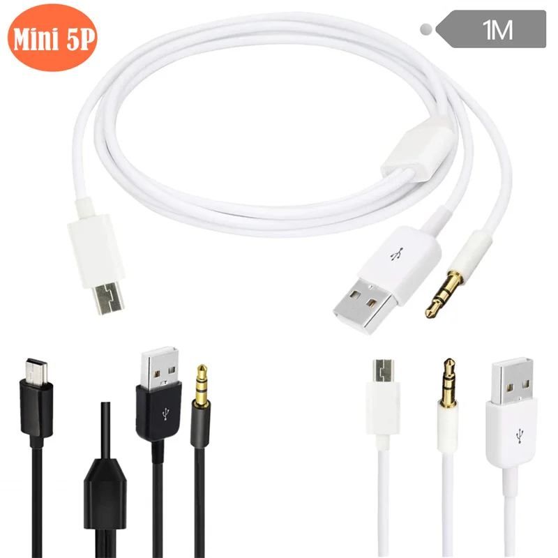 Черный USB2.0 A штекер к Мини B штекер + 3,5 мм аудио AUX адаптер зарядный кабель 1 м
Черный USB2.0 A штекер к Мини B штекер + 3,5 мм аудио AUX адаптер зарядный кабель 1 м