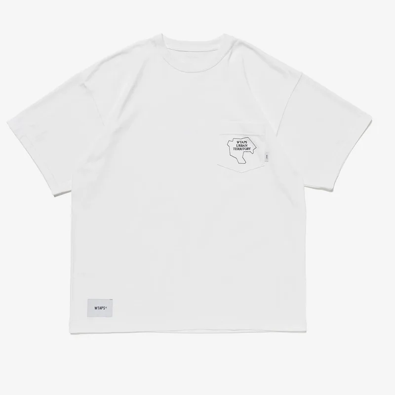 

Модная брендовая Двухслойная футболка 24SS из хлопчатобумажной ткани с принтом в виде букв, Повседневная футболка с коротким рукавом