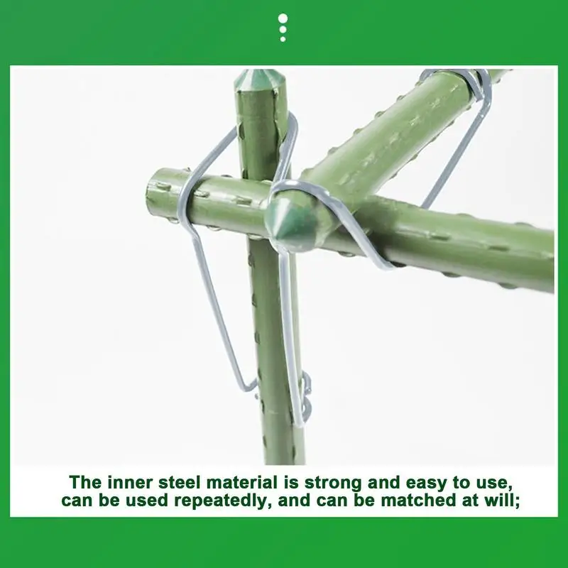 50pcs Plant Bracket Connecting Buckle Gardening Climbing Vine Wrapped Plastic Pipe Steel Fittings Bracket Pole Wire Buckle
50pcs Plant Bracket Connecting Buckle Gardening Climbing Vine Wrapped Plastic Pipe Steel Fittings Bracket Pole Wire Buckle