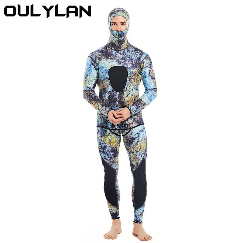 

Oulylan Men Camouflage Wetsuit 3mm Neoprene Surfing Scuba Diving Snorkeling Swimming Body Suit Wetsuit Surf Kitesurf Equipment