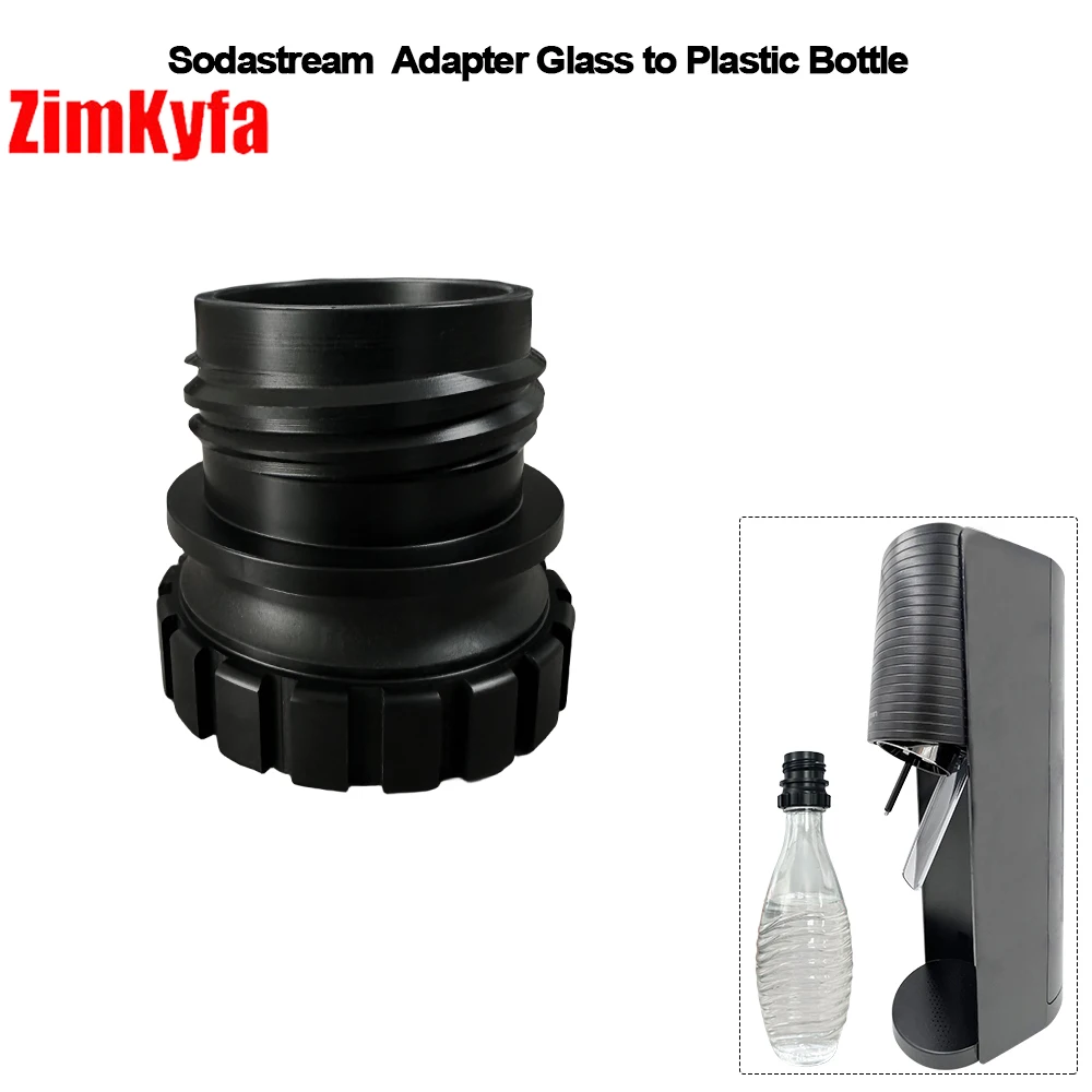 

Black Quick Connect Soda Bottle Adapter for Soda Crystal 0.7L Glass Bottle