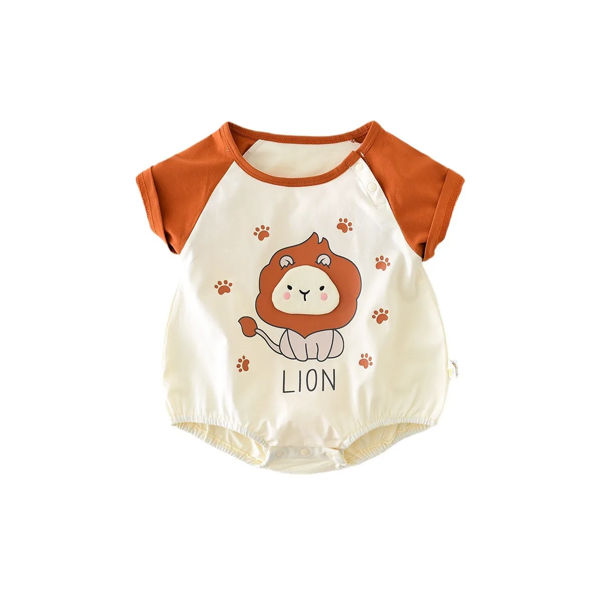 Детская летняя одежда, новый комбинезон с коротким рукавом, Одежда для новорожденных с героями мультфильмов