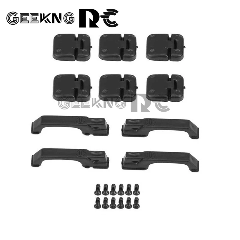 10pcs Black Plastic Simulation Door Hinges and Door Handles for TRX4 1/10 RC Crawler Car Upgrade Decoration Parts
10pcs Black Plastic Simulation Door Hinges and Door Handles for TRX4 1/10 RC Crawler Car Upgrade Decoration Parts