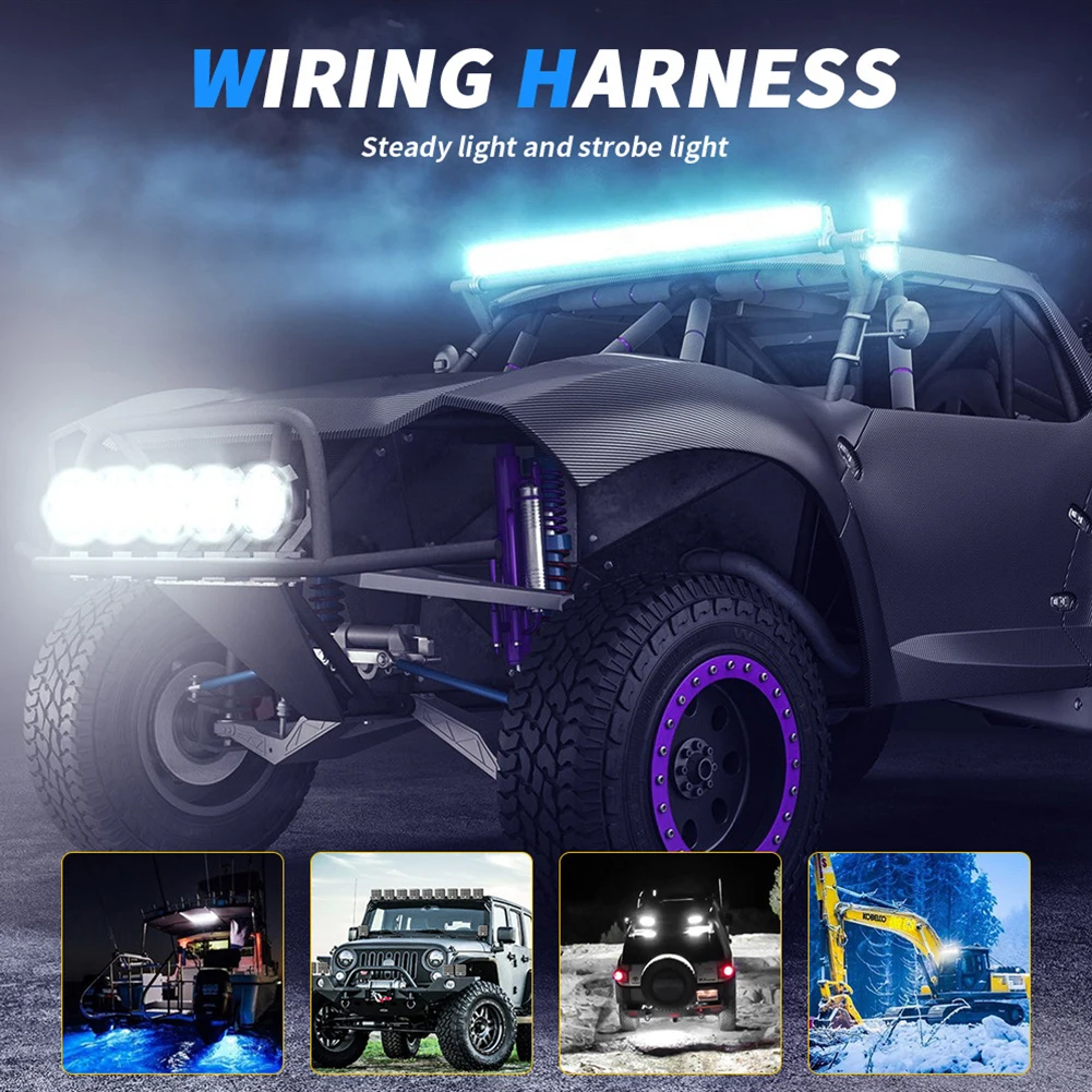 LED Light Bar Wiring Harness 0-320W 18-gauge Wire 300CM ABS Double Control Switch Brand New For Car SUV Trucks
LED Light Bar Wiring Harness 0-320W 18-gauge Wire 300CM ABS Double Control Switch Brand New For Car SUV Trucks