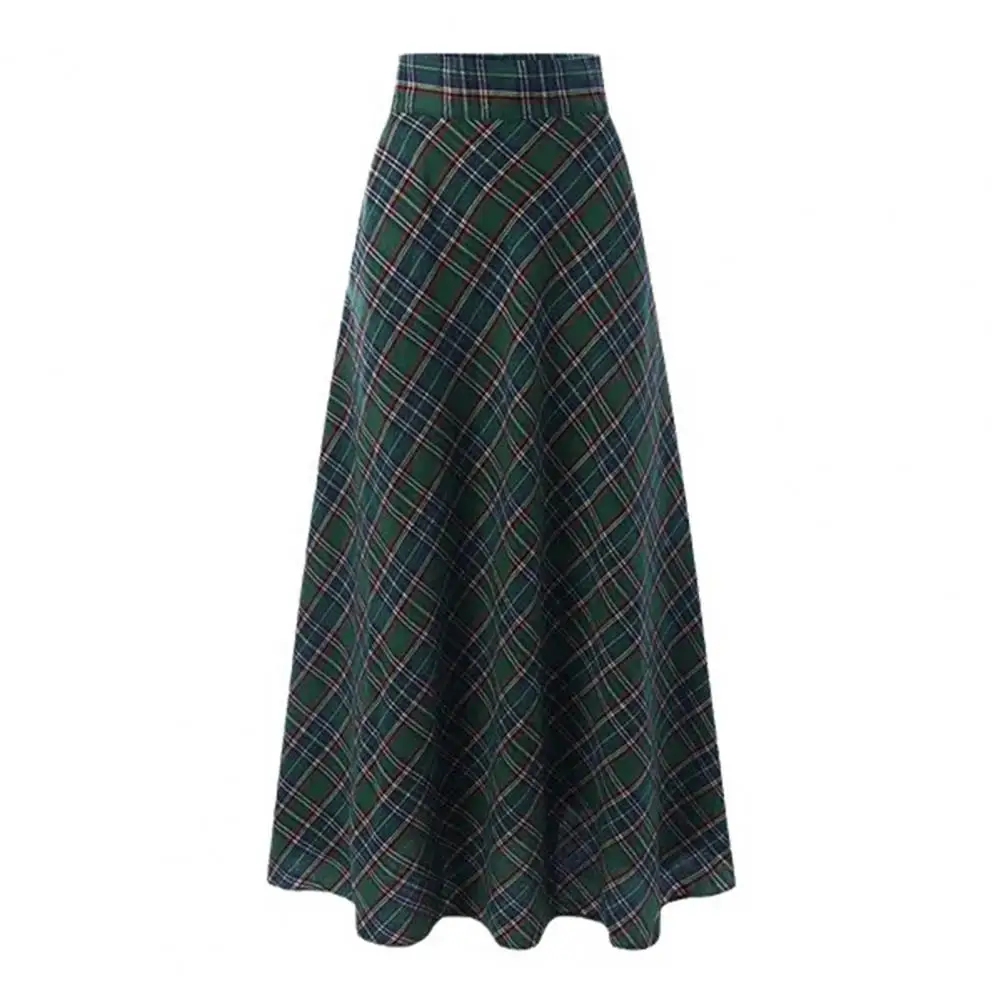 Stylish Plaid Skirt Plaid Print High Waist Maxi Skirt for Women Oversized A-line Check Skirt with Hem Casual Spring Floor Length
Stylish Plaid Skirt Plaid Print High Waist Maxi Skirt for Women Oversized A-line Check Skirt with Hem Casual Spring Floor Length